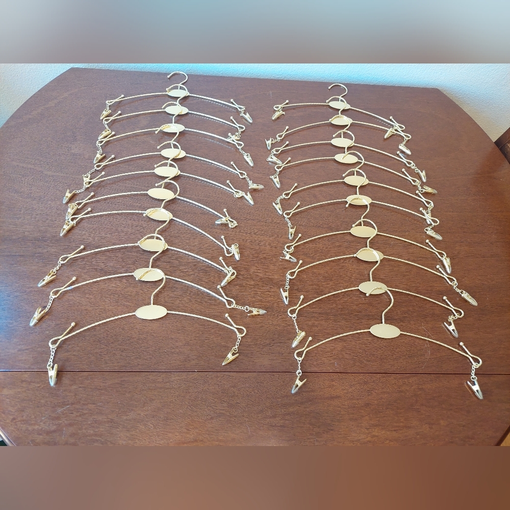 Gold Metal Closet Hangers